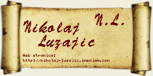 Nikolaj Lužajić vizit kartica